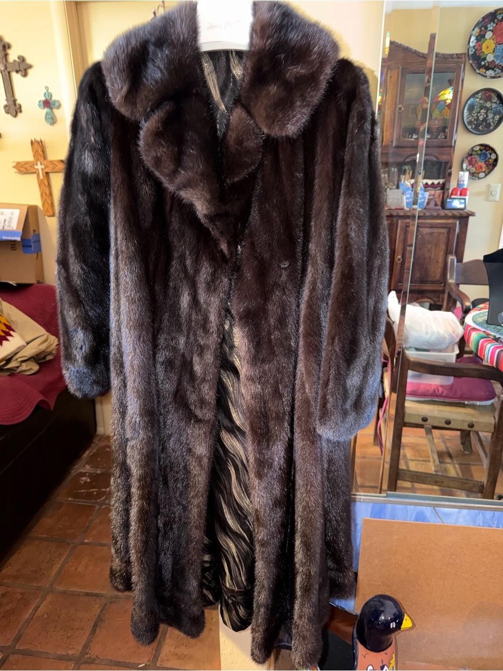 Amazing Full Length Mink Coat in Small
